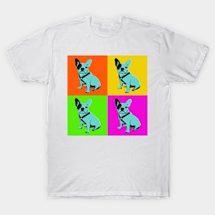 4 square pop art dog T-Shirt